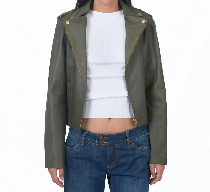 Millie Moto Jacket In Jalapeno