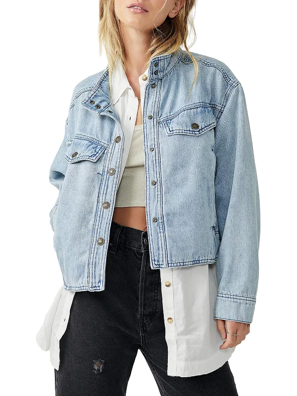 Womens Cotton Long Sleeve Denim Jacket