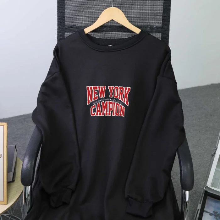 Black Slit plus Velvet [250G Large Hoody]] / Average Size