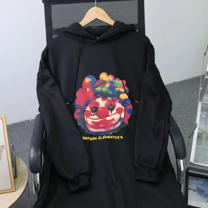 Black Slit plus Velvet [250G Large Hoody]] / Average Size