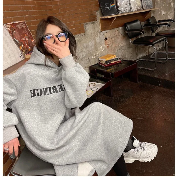 Gray Split Velvet [250G Large Hoody]] / Average Size