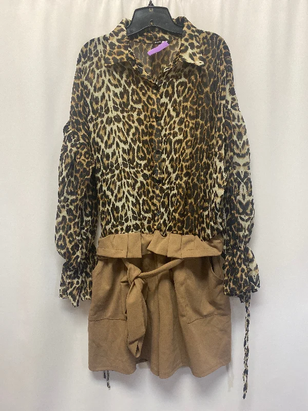 Animal Print Romper Fashion Nova, Size 2x