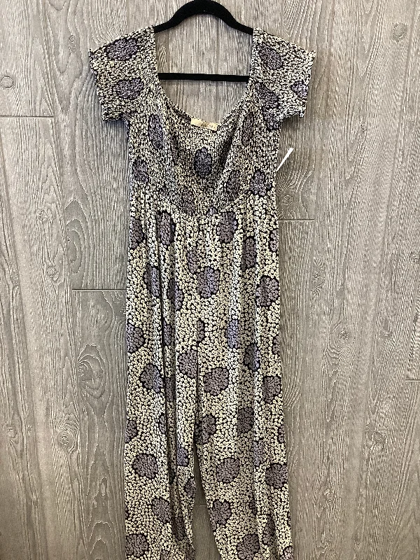 Floral Print Jumpsuit Rewind, Size L