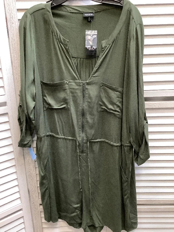 Green Romper Torrid, Size 2x