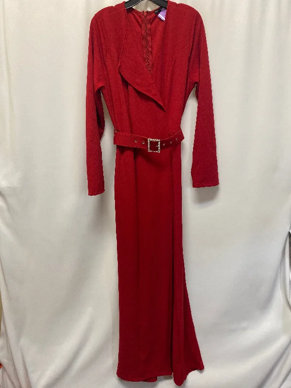 Red Jumpsuit Fashion Nova, Size 2x