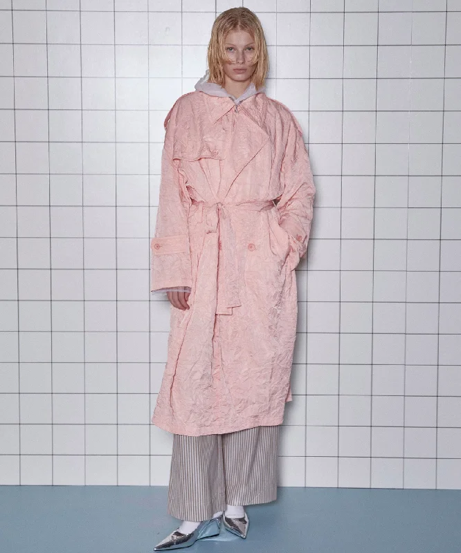 Washer Pleats Trench Coat