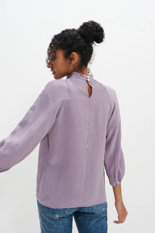 3-4-sleeve-papillon-lilac