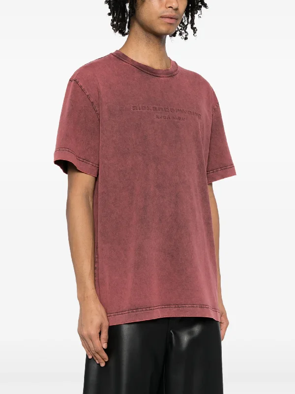 alexander-wang-embossed-logo-tee-in-compact-jersey-tees-300035609red