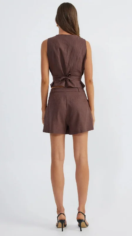 allegra-linen-vest-chocolate