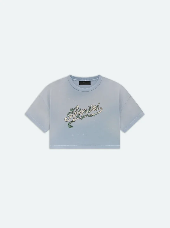 Filigree Cropped Boxy Tee