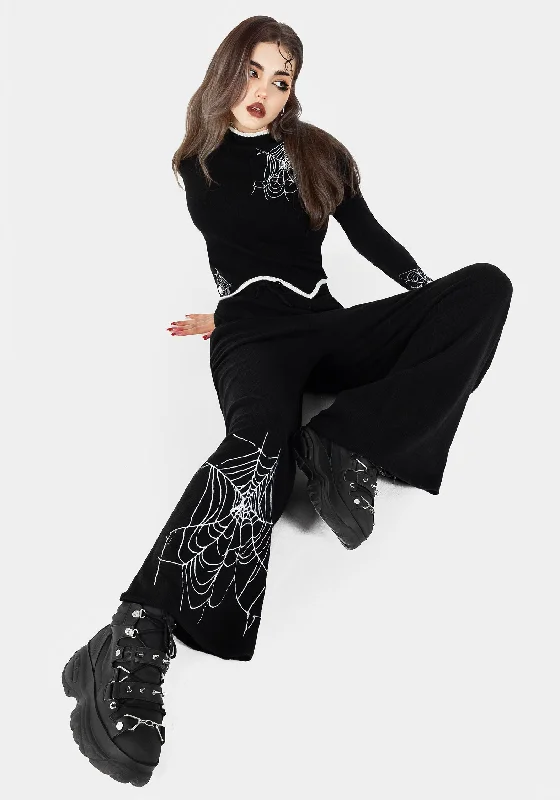 araneae-embroidered-wide-leg-knit-joggers