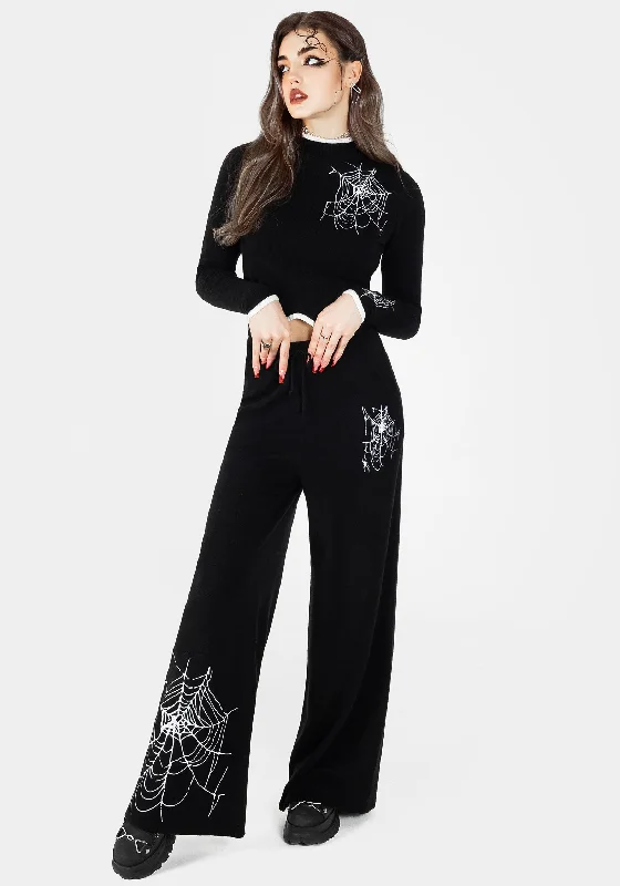 araneae-embroidered-wide-leg-knit-joggers