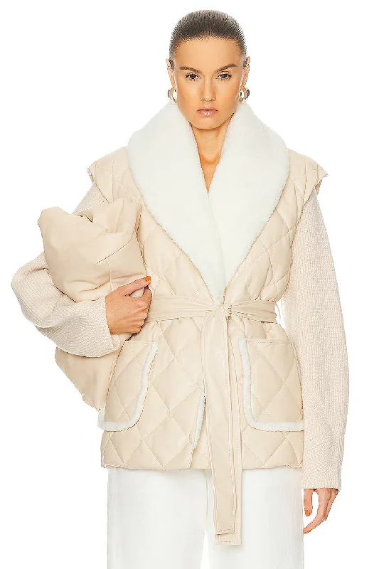 Astra Tie Waist Puffer Jacket