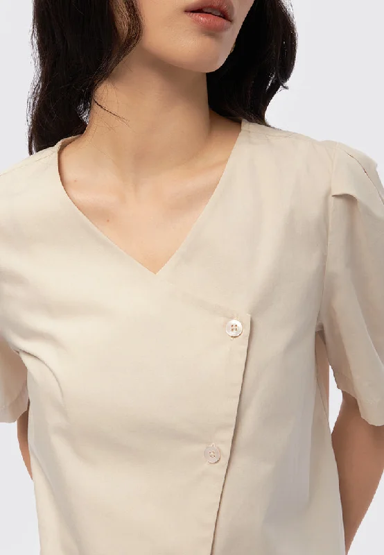 asymmetrical-short-sleeve-blouse-24g057-beige