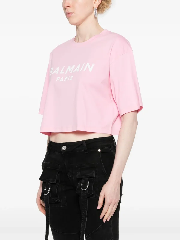 balmain-printed-cropped-t-shirt-tees-600048380pnk