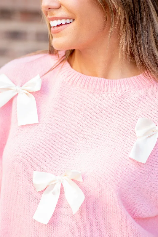 bibi-ribbon-bow-detail-puff-sleeve-sweater