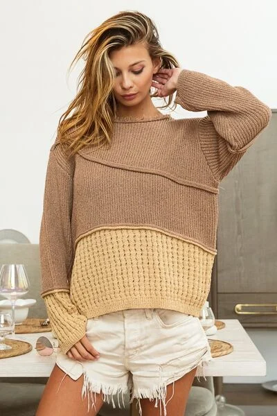 bibi-texture-detail-contrast-drop-shoulder-sweater