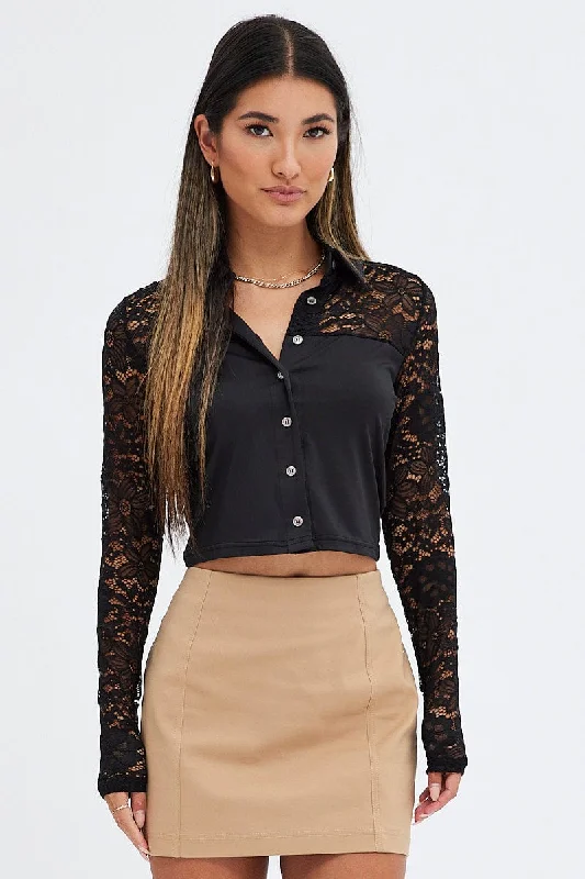 black-lace-top-long-sleeve-collared-button-up-shirt-jc0068-84cb-1