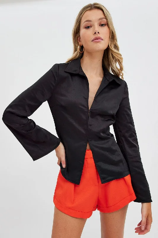 black-shirt-long-sleeve-collared-hook-eye-satin-crepe-wc0141-36cb-3