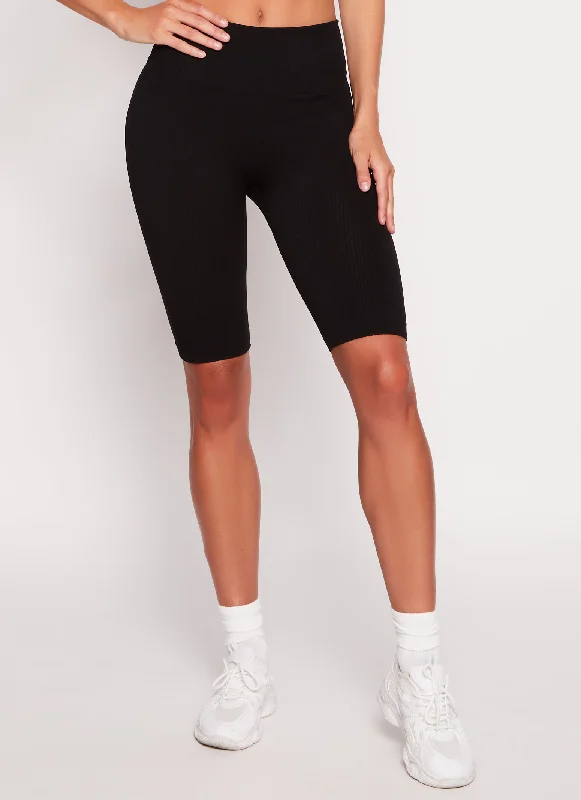 black-solid-seamless-ribbed-biker-shorts-7068041454560