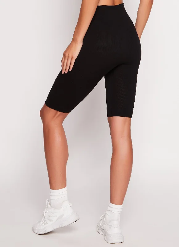 black-solid-seamless-ribbed-biker-shorts-7068041454560