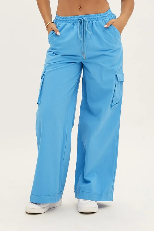 blue-cargo-pant-wide-leg-elastic-waist-cotton-twill-bt9249-81mb