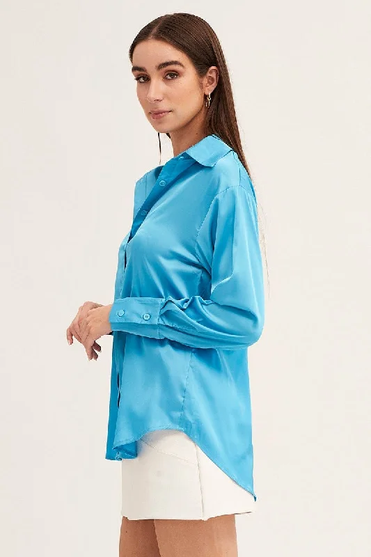 blue-satin-shirt-long-sleeve-collared-longline-wc2470-33wb