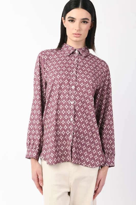 Camicia a stampa geometrica