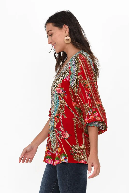 capri-red-silk-gypsy-top