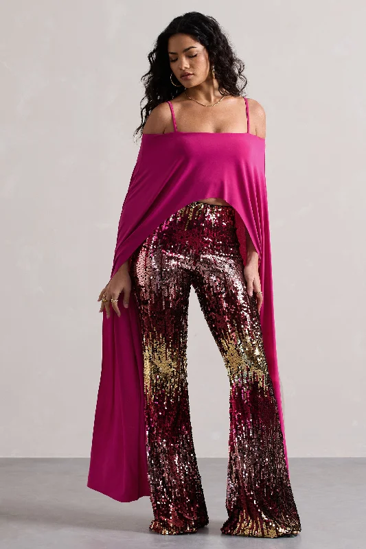 carnival-pink-gold-sequin-flared-leg-trousers-cl133257196