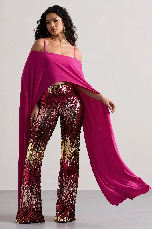 carnival-pink-gold-sequin-flared-leg-trousers-cl133257196