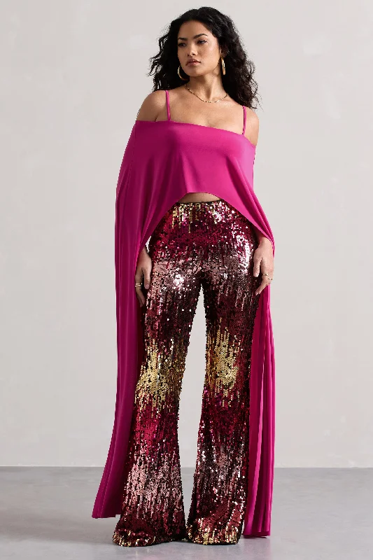 carnival-pink-gold-sequin-flared-leg-trousers-cl133257196