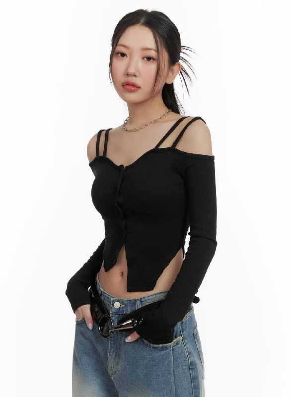 cold-shoulder-button-ribbed-crop-top-ca416