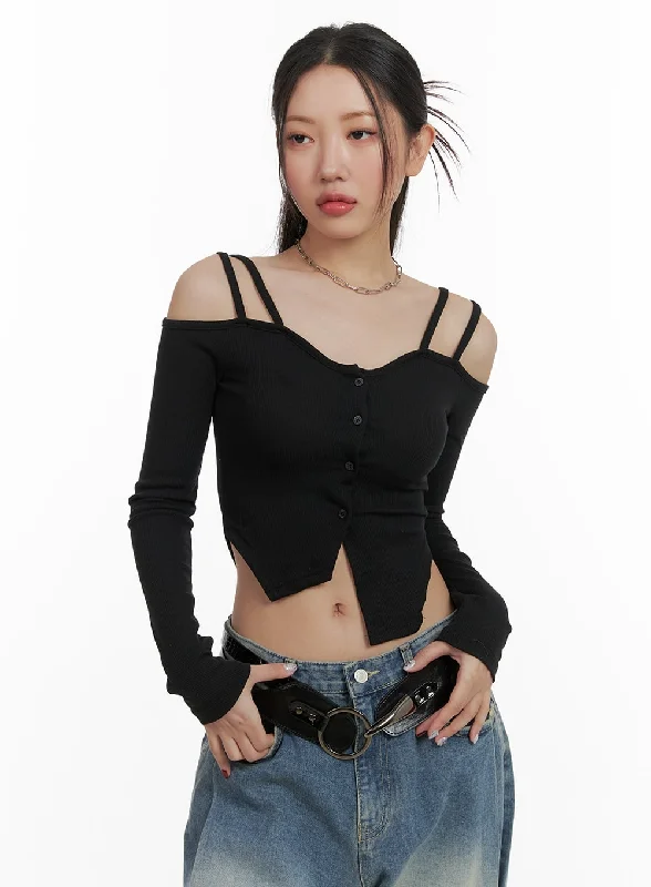 cold-shoulder-button-ribbed-crop-top-ca416