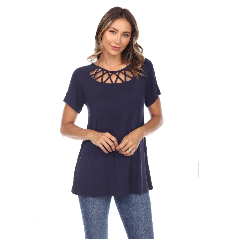 crisscross-cutout-short-sleeve-top