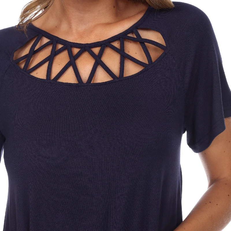 crisscross-cutout-short-sleeve-top