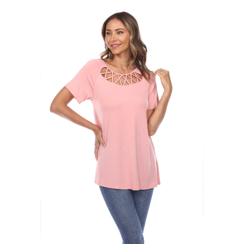 crisscross-cutout-short-sleeve-top