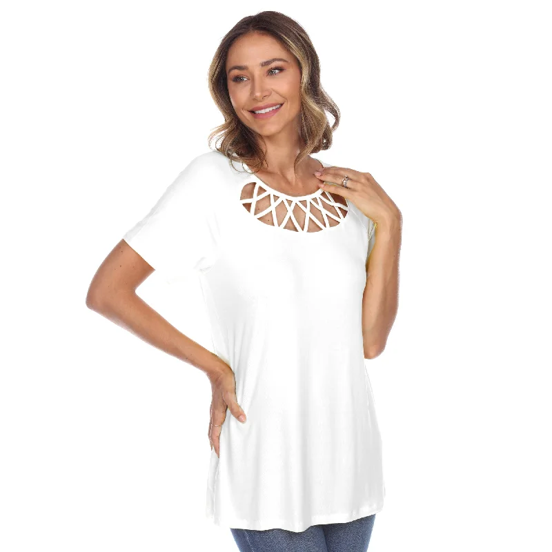 crisscross-cutout-short-sleeve-top