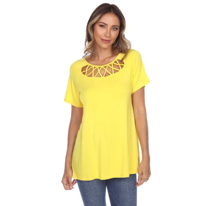 crisscross-cutout-short-sleeve-top