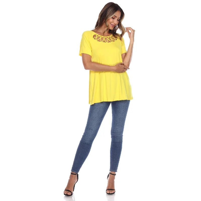 crisscross-cutout-short-sleeve-top