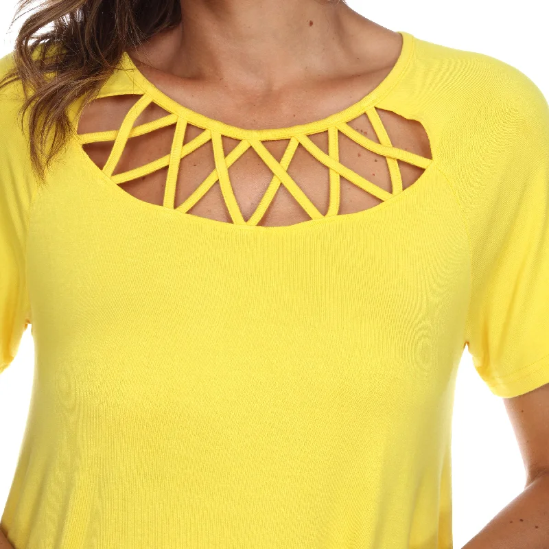 crisscross-cutout-short-sleeve-top