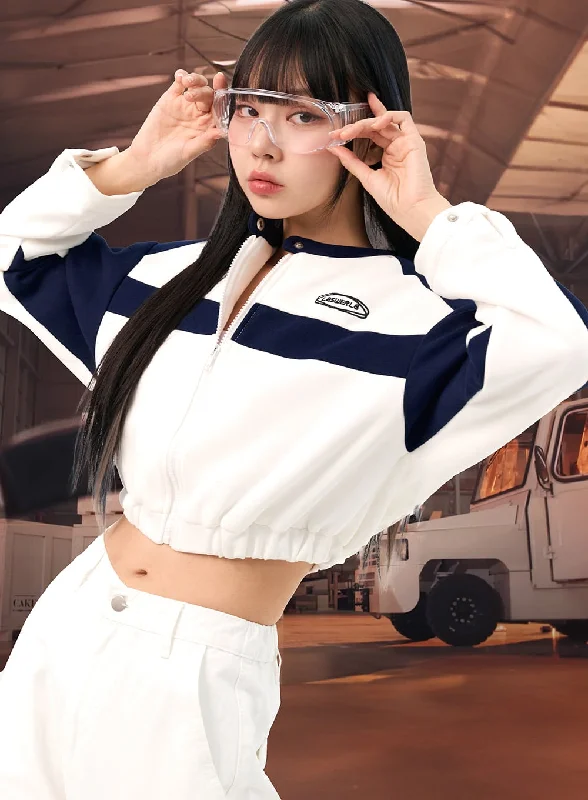 Cropped Varsity Bomber Jacket IO317