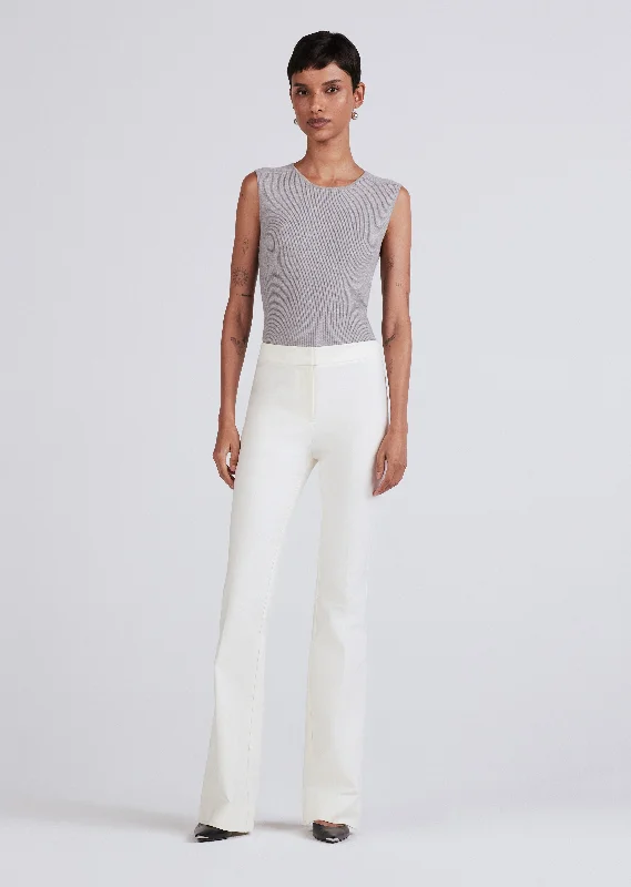 Crosby Flare Trouser - Soft White