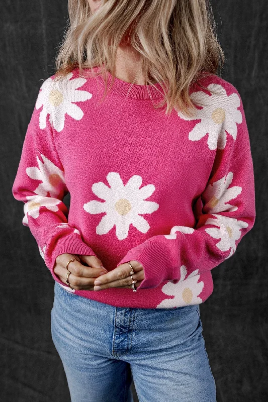 daisy-round-neck-dropped-shoulder-sweater