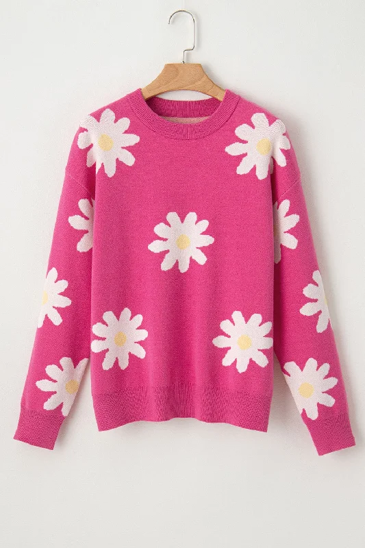 daisy-round-neck-dropped-shoulder-sweater