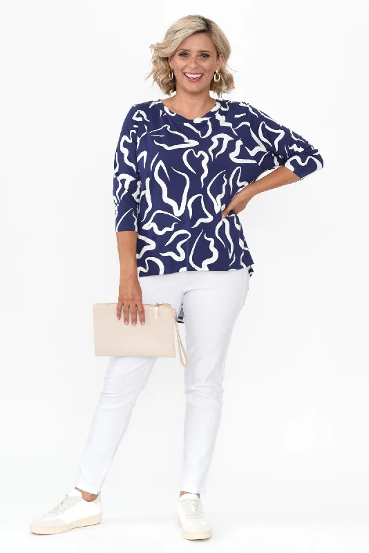 deliah-navy-geo-hi-lo-bamboo-top