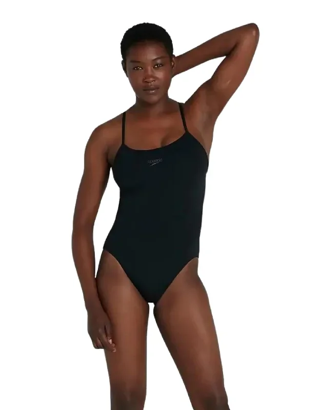 ECO Endurance Plus Thinstrap Swimsuit - Black