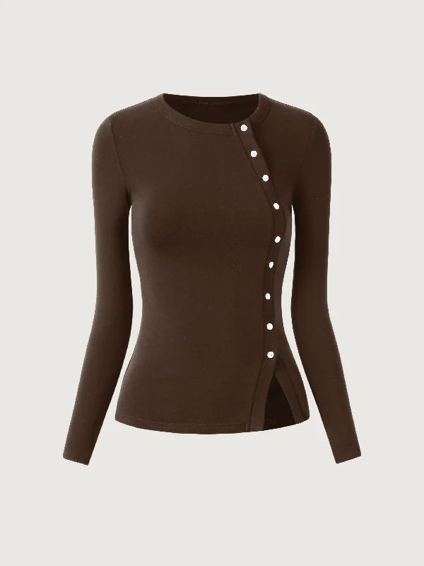 Eco-Mousse®2.0 Asymmetrical Placket Top