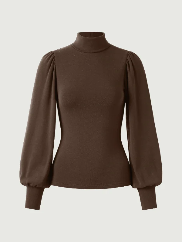 eco-mousse®-turtleneck-puff-sleeve-top