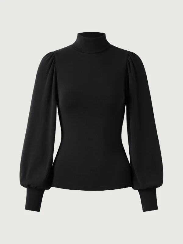 eco-mousse®-turtleneck-puff-sleeve-top